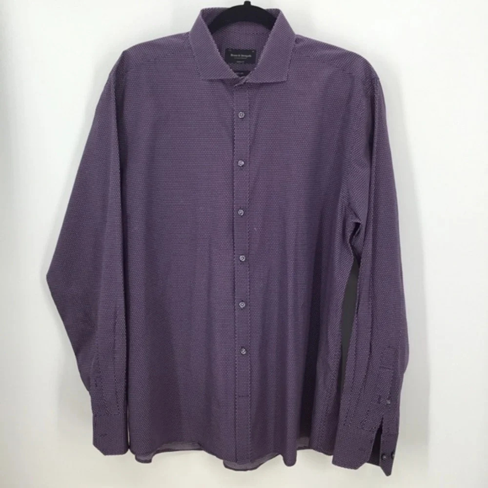 Bruun & Stengade Men’s L/S Button Down Shirt Modern Fit Easy Care